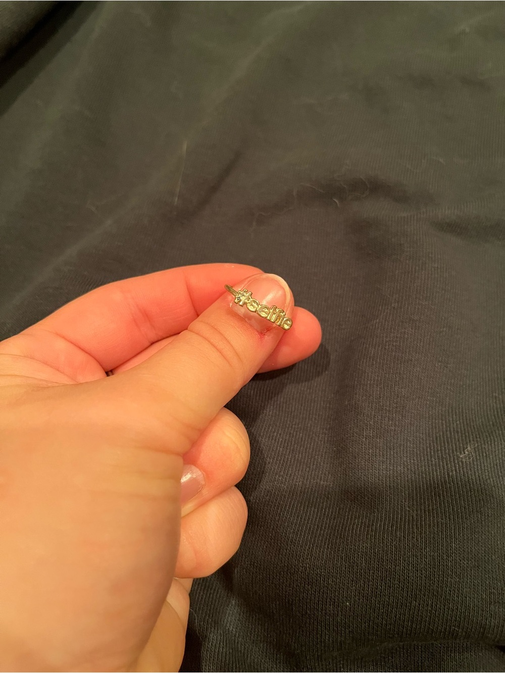 Gold #selfie ring